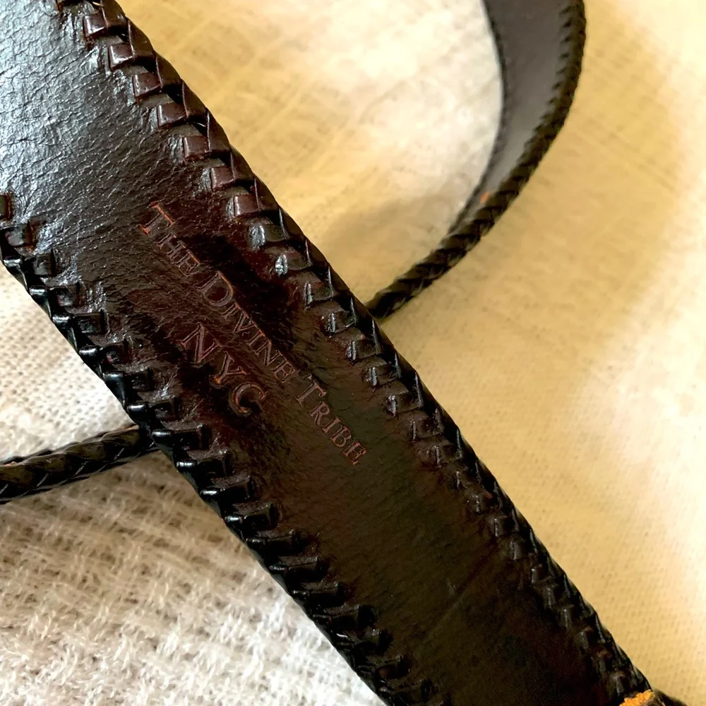 The Divine Tribe NYC Leather Boho Rodeo Cowgirl Belt women’s